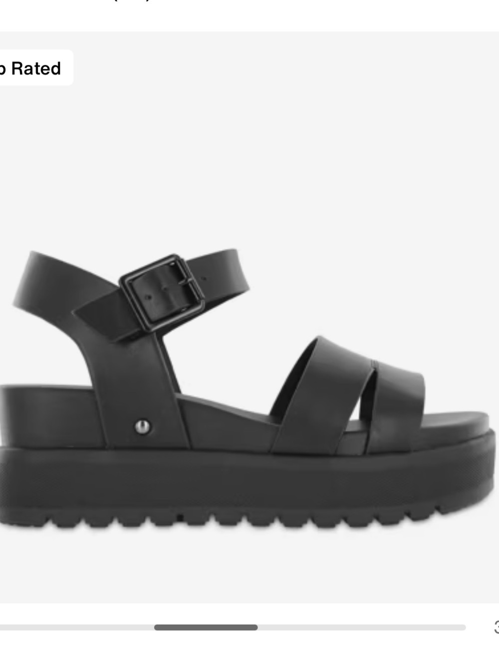 MIA Maya Platform Sandals Black - Picture 2 of 5